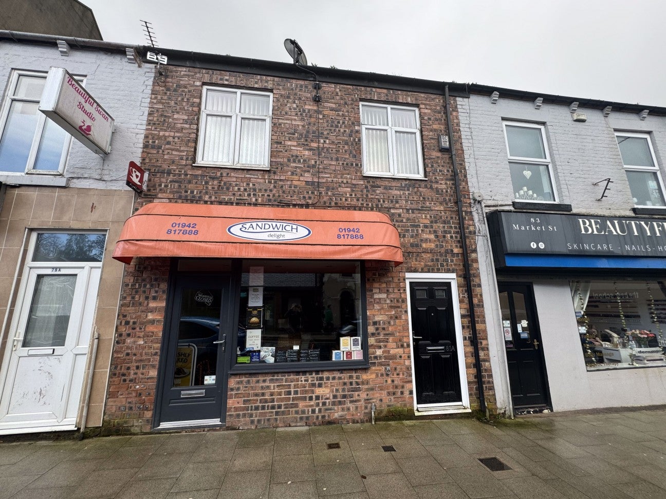 Flat Market Street in Westhoughton