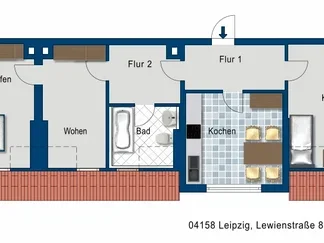 Wohnung Lewienstraße in Leipzig