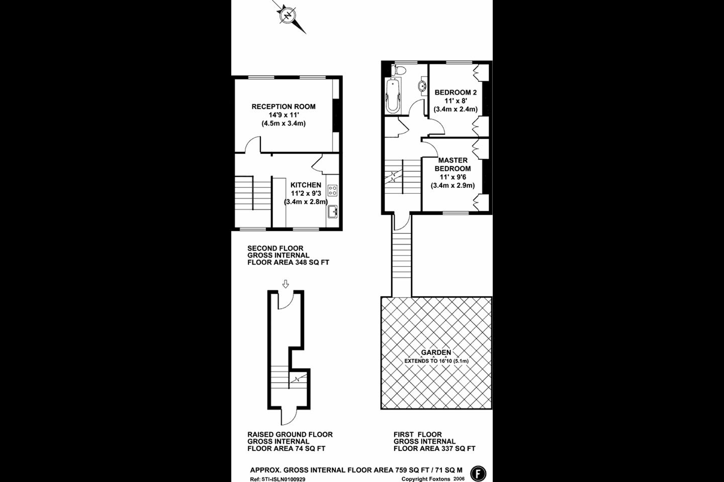 Flat Elmore Street in Greater London