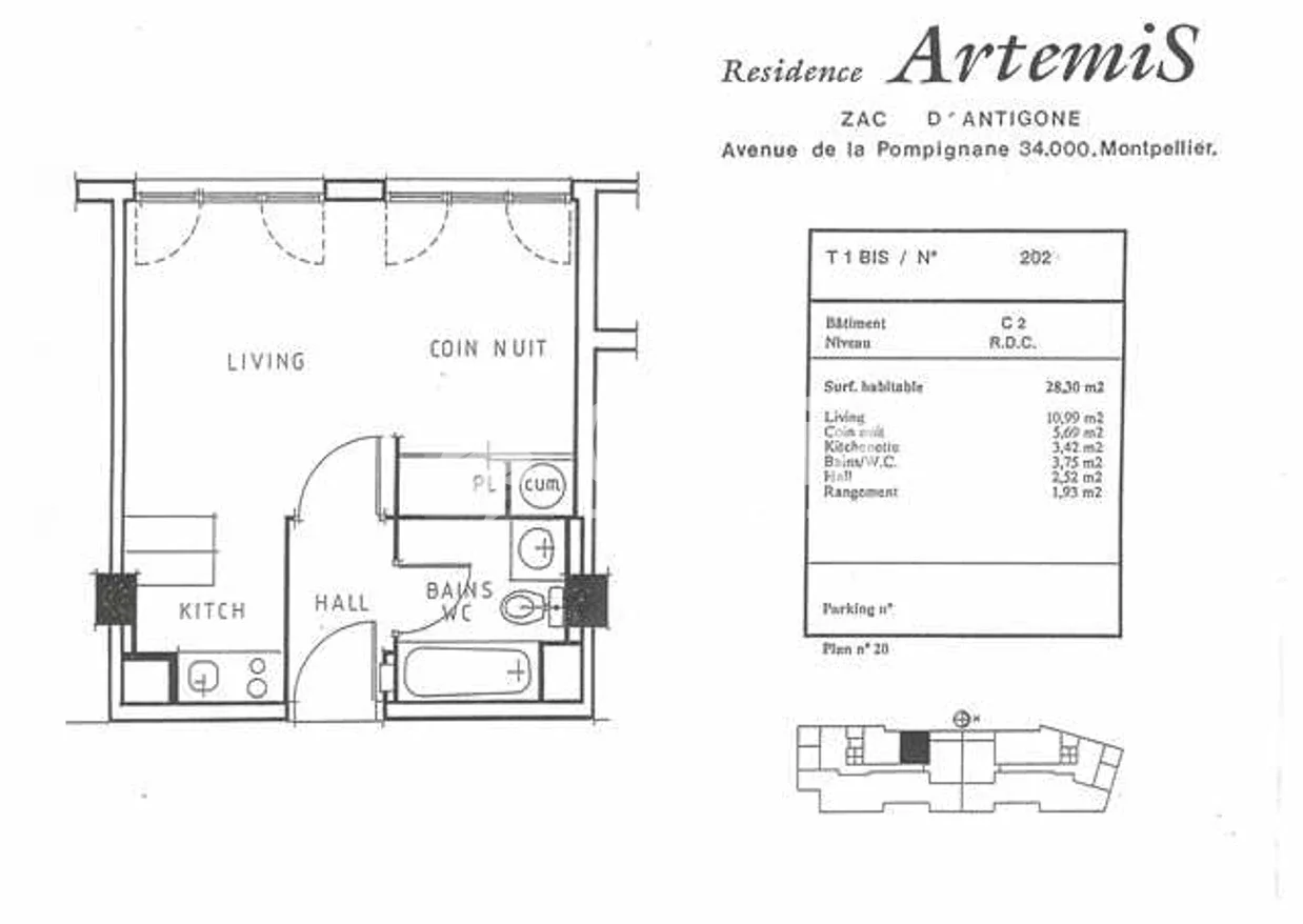 Flat Rue Thétis in Montpellier