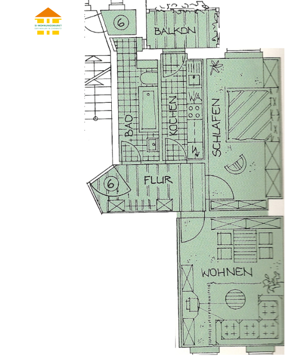 Wohnung Frankenberger Straße in Chemnitz