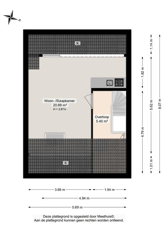 Kamer te huur: Jadestraat, Groningen