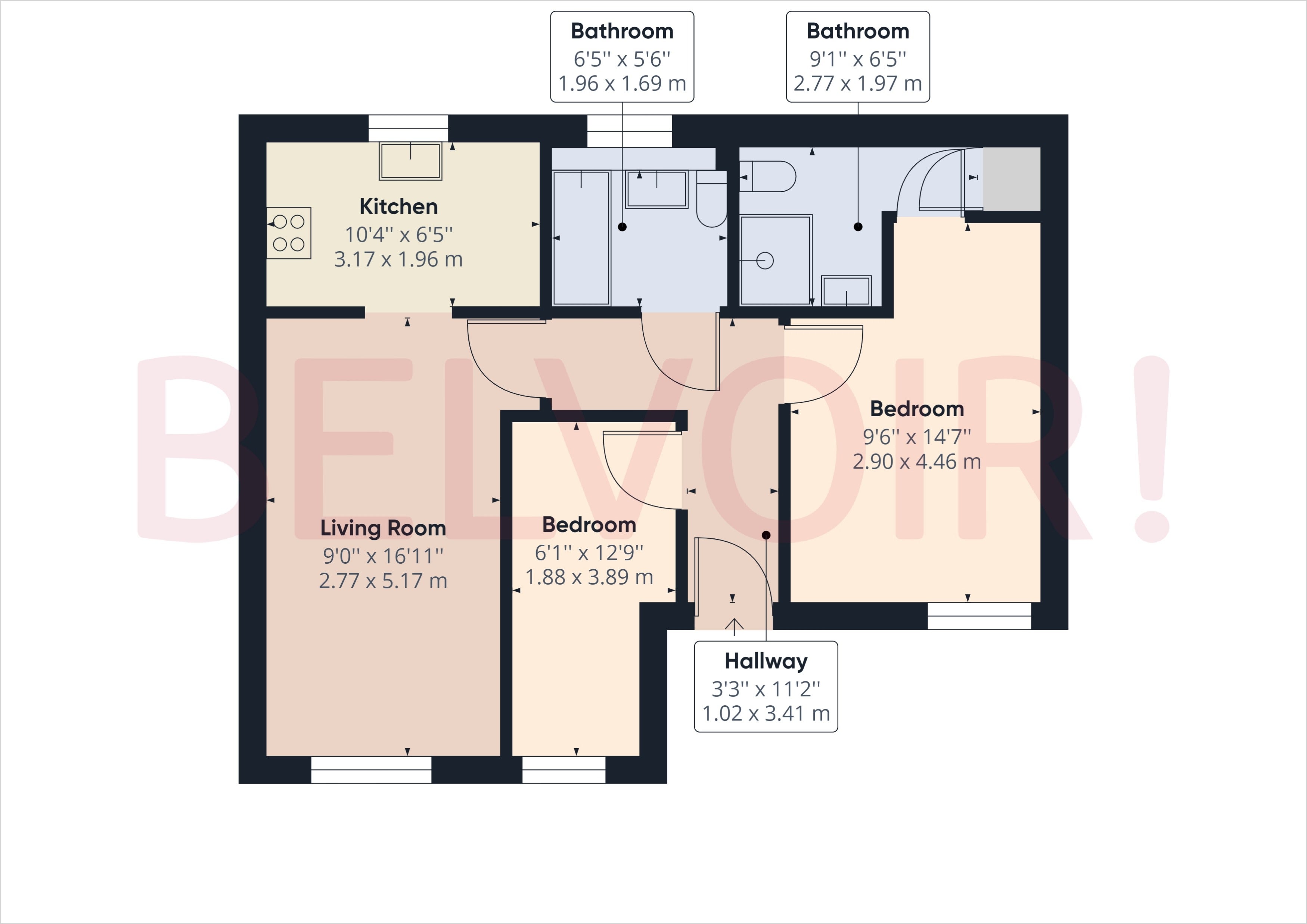 Flat Longacre Rise in Basingstoke and Deane