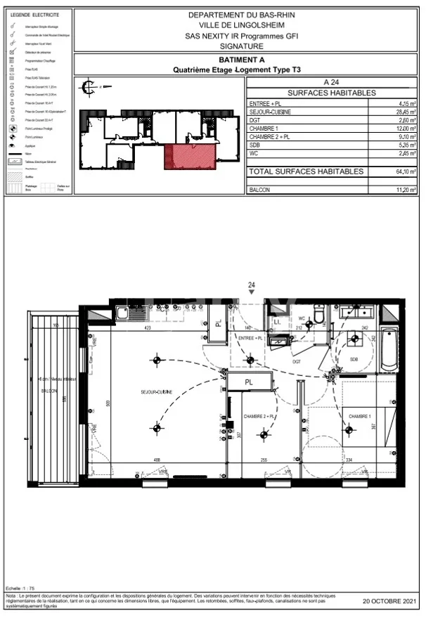 Flat Rue Olympe de Gouges in Lingolsheim