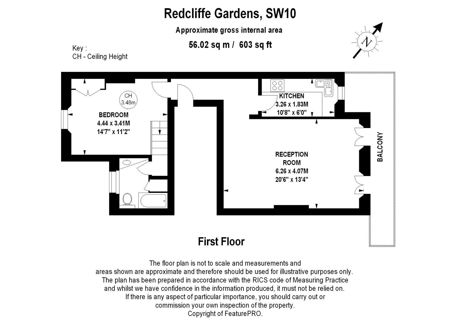 Flat Redcliffe Gardens in Greater London