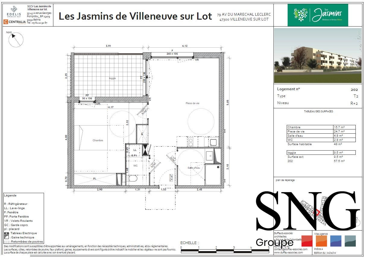 Flat Avenue du Maréchal Leclerc in Villeneuve-sur-Lot