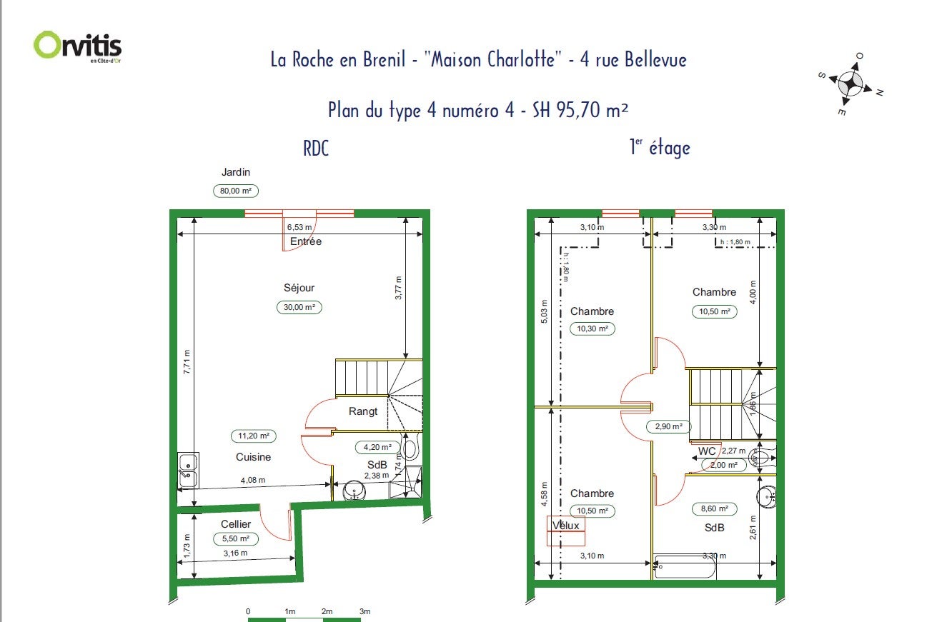 Maison Rue Bellevue à La Roche-en-Brenil