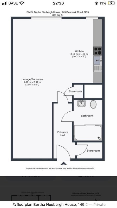 Flat Denmark Road in Greater London