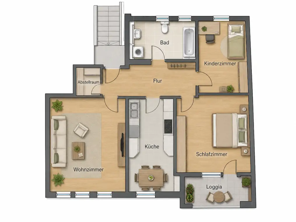 Wohnung Pestalozzistraße in Plauen