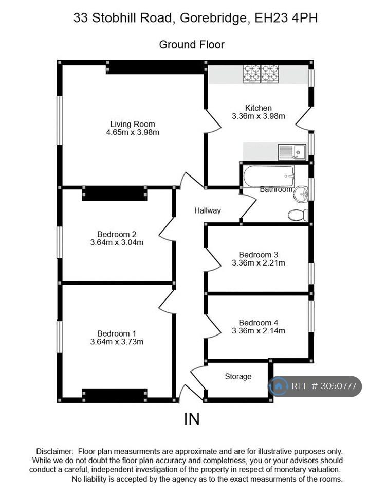 Flat Stobhill Road in Newtongrange