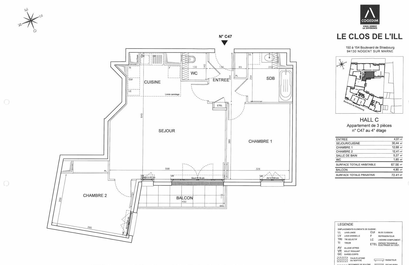 Flat Boulevard de Strasbourg in Nogent-sur-Marne