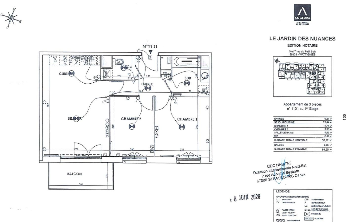 Appartement Rue du Petit Bois à Wattignies