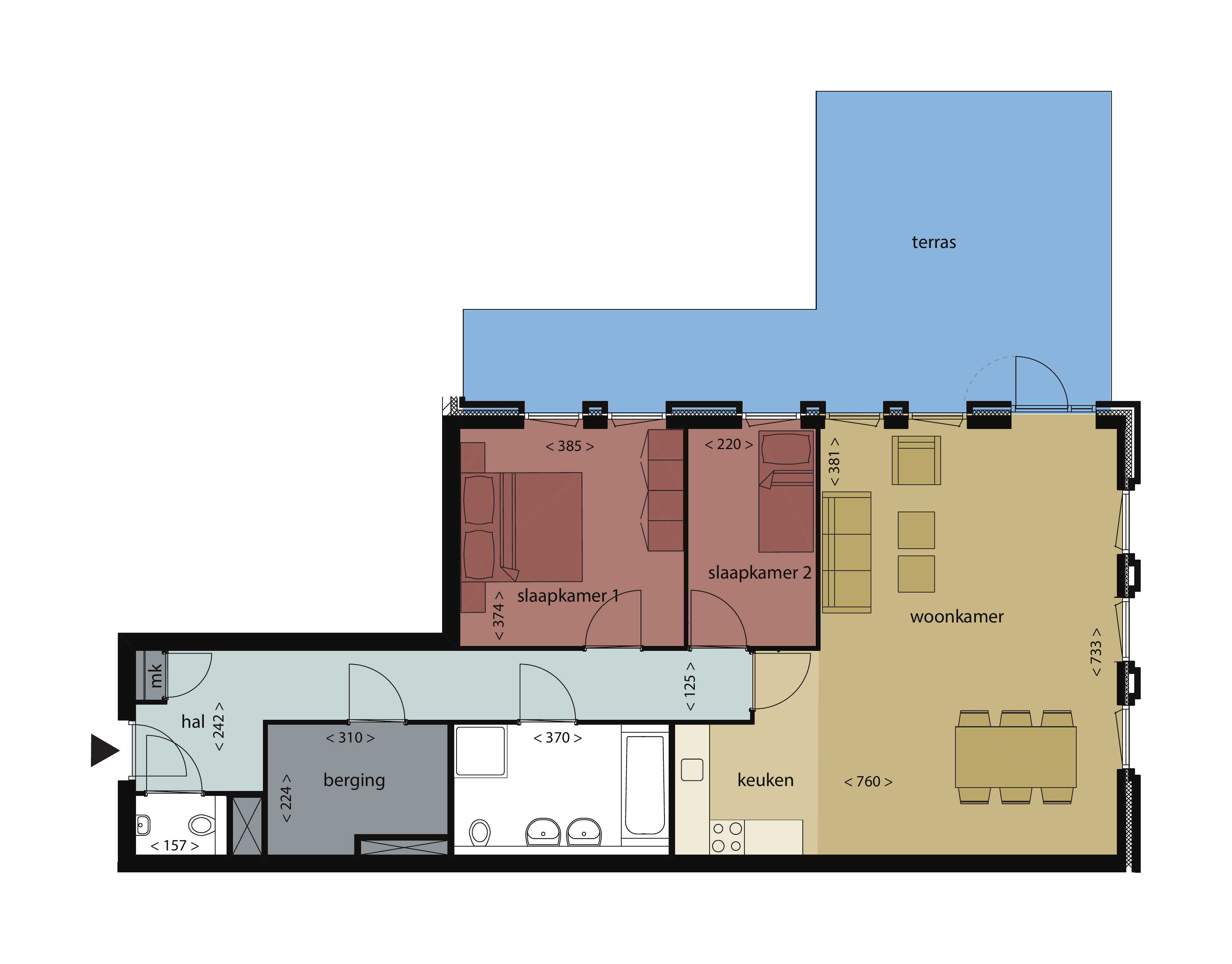 Appartement Terheijdenstraat 6 in Breda