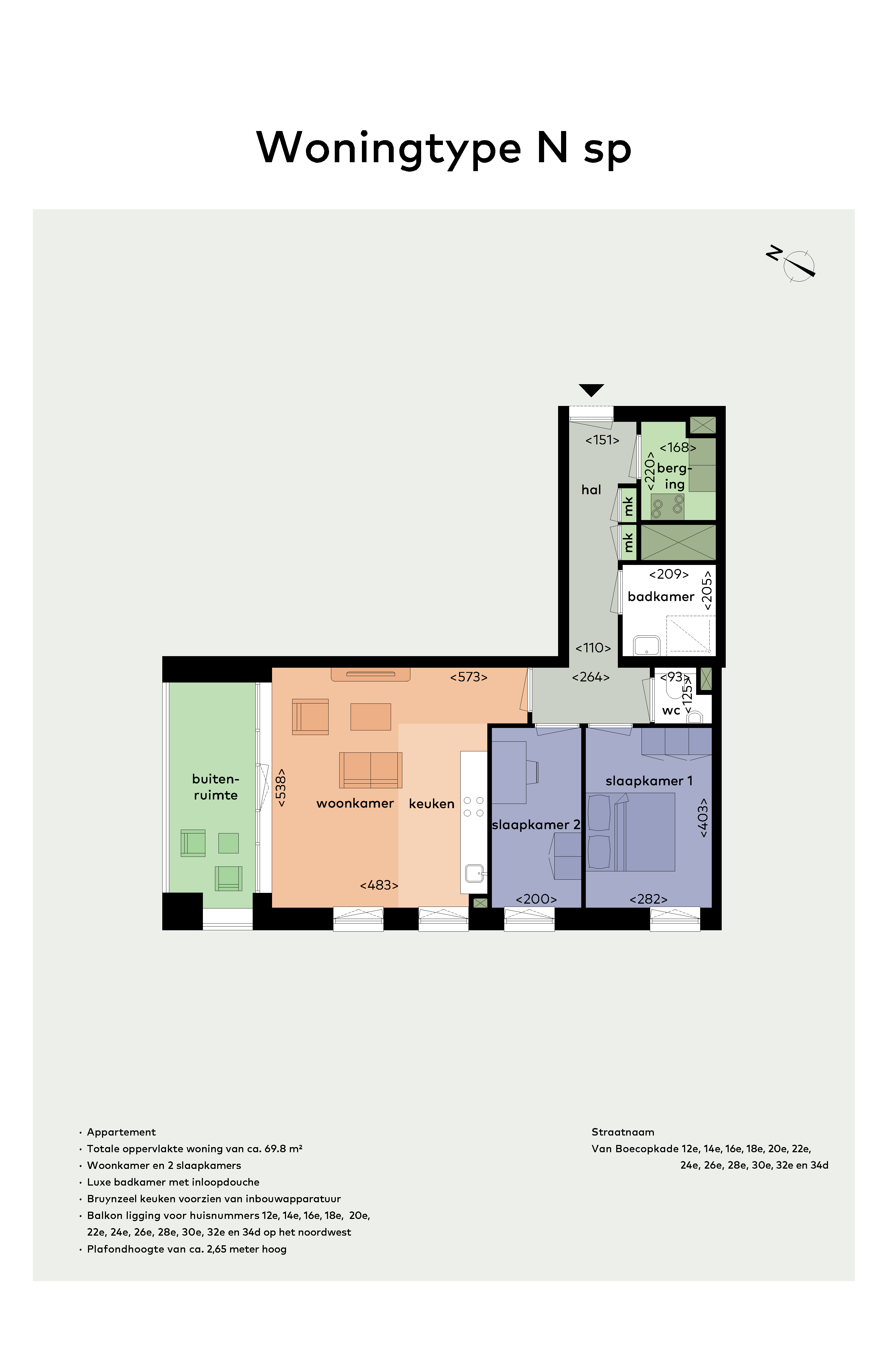 Appartement Van Boecopkade in Den Haag