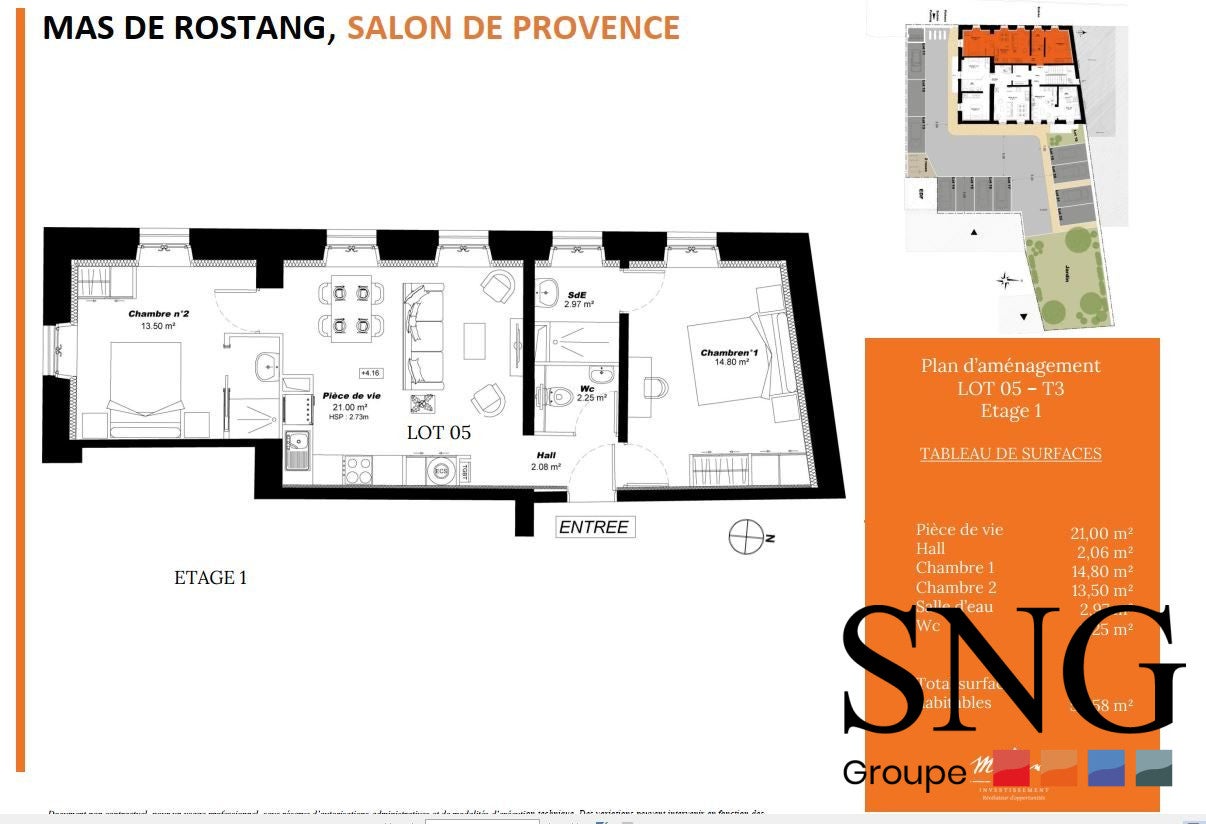 Appartement Allées de Craponne à Salon-de-Provence