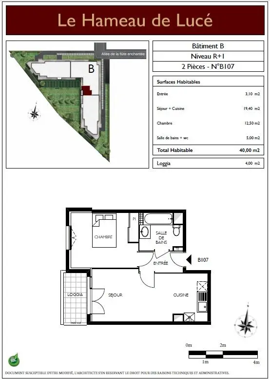 Appartement Allée de la Flûte Enchantée à Lucé