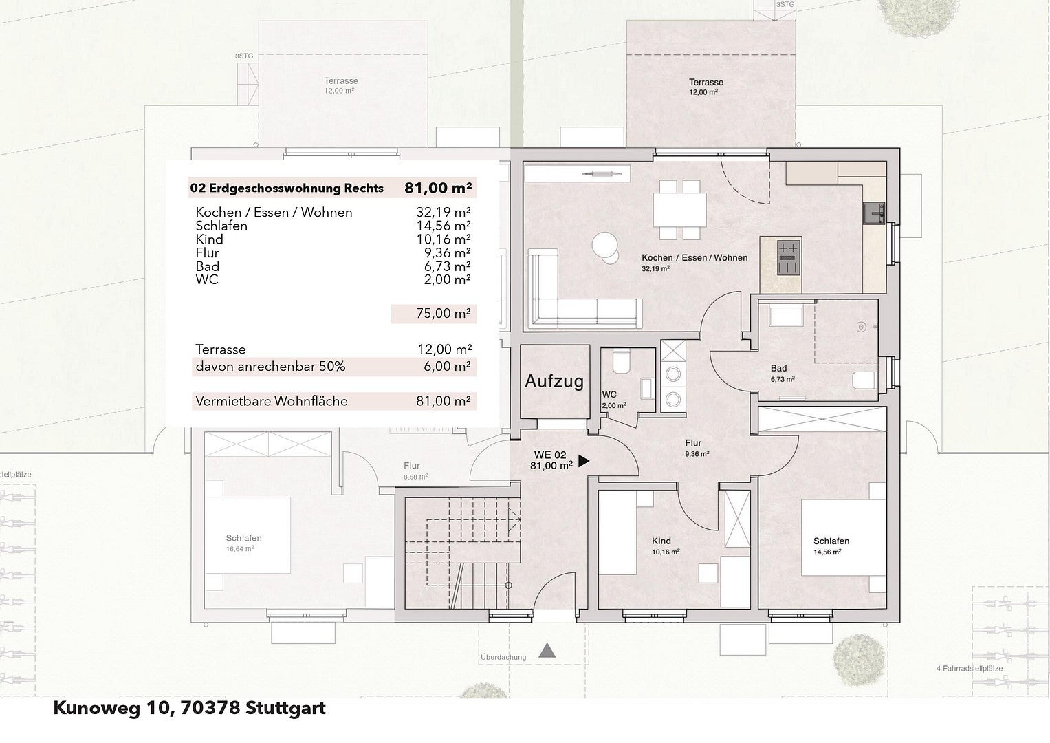 Wohnung Kunoweg in Stuttgart