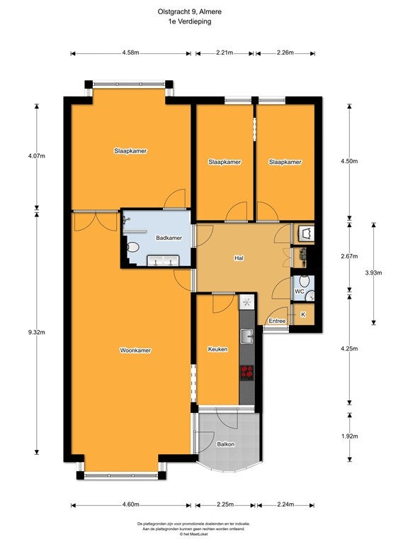 Appartement te huur: Olstgracht, Almere