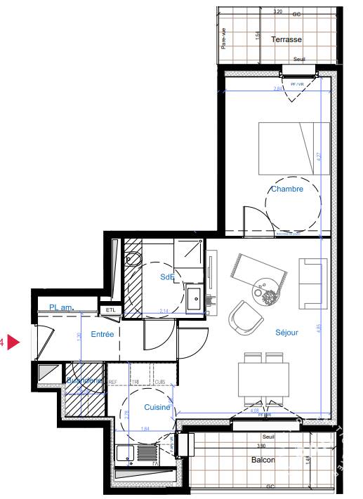 Appartement Avenue Guy Môquet à Vitry-sur-Seine