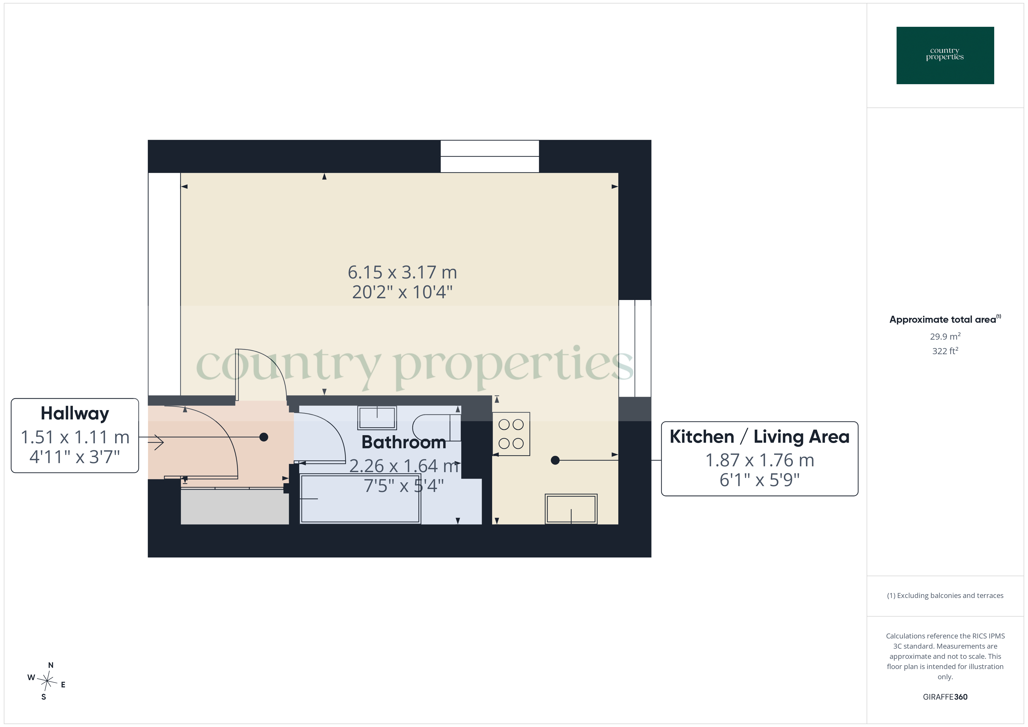 Flat Boundary Lane in Welwyn Hatfield