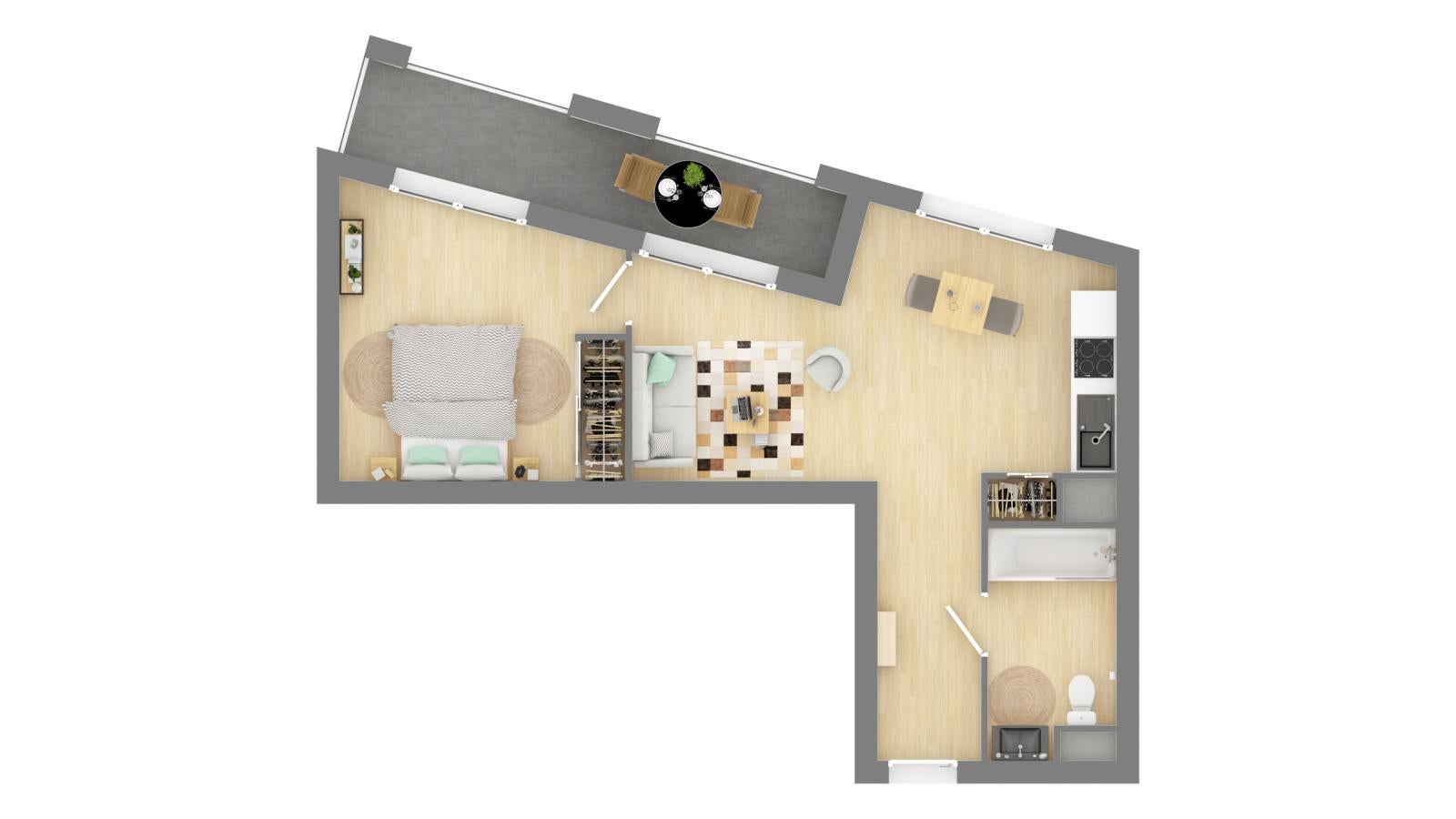 Appartement Quai de Paludate à Bordeaux