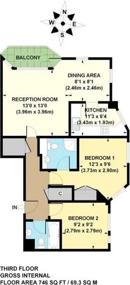 Flat Canary Riverside in Greater London