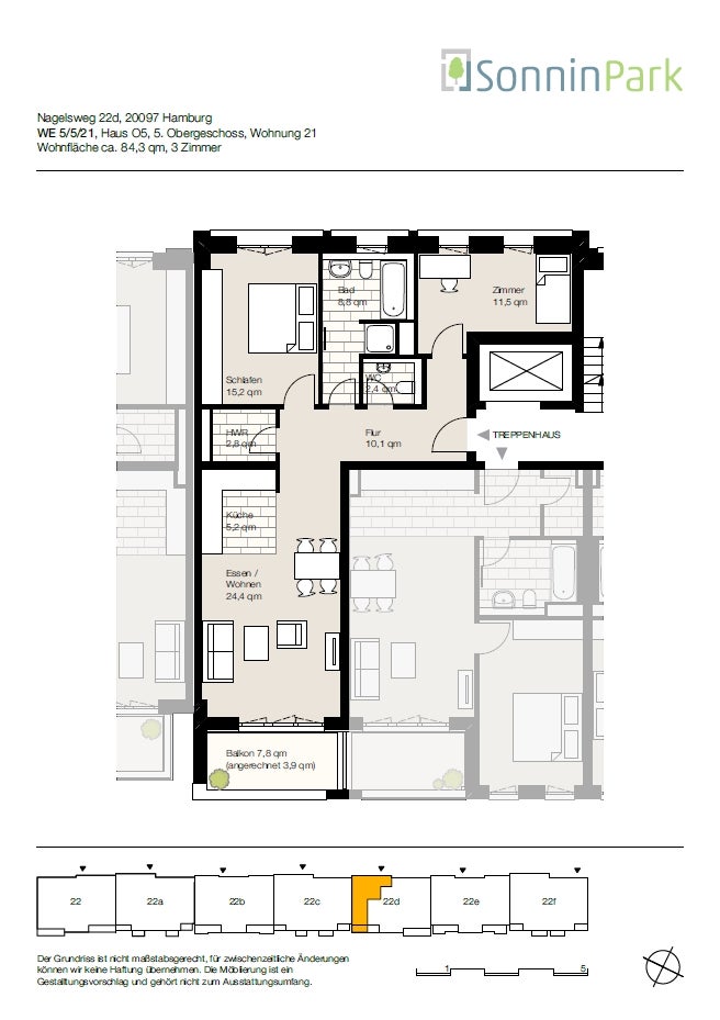 Wohnung Nagelsweg in Hamburg