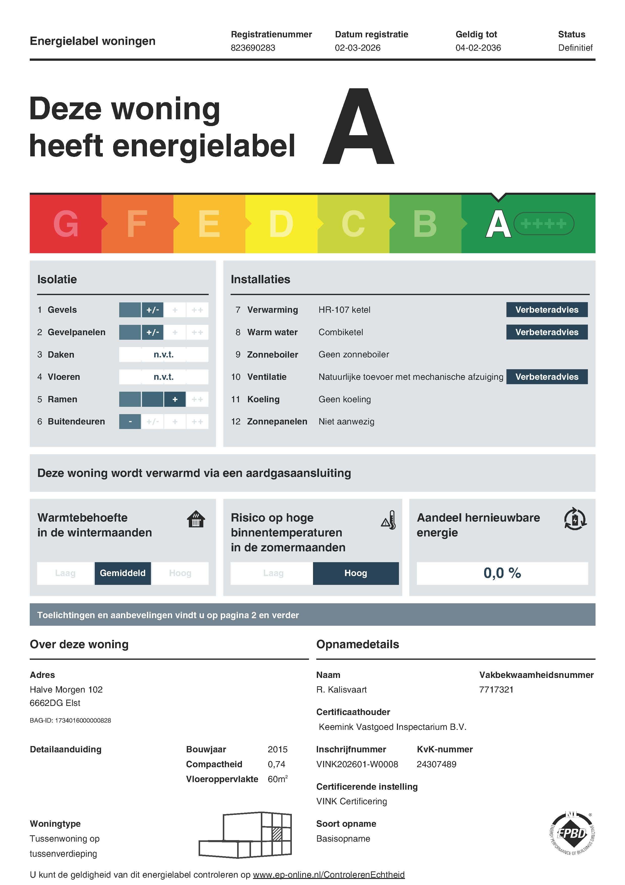 Appartement Halve Morgen 102 in Elst
