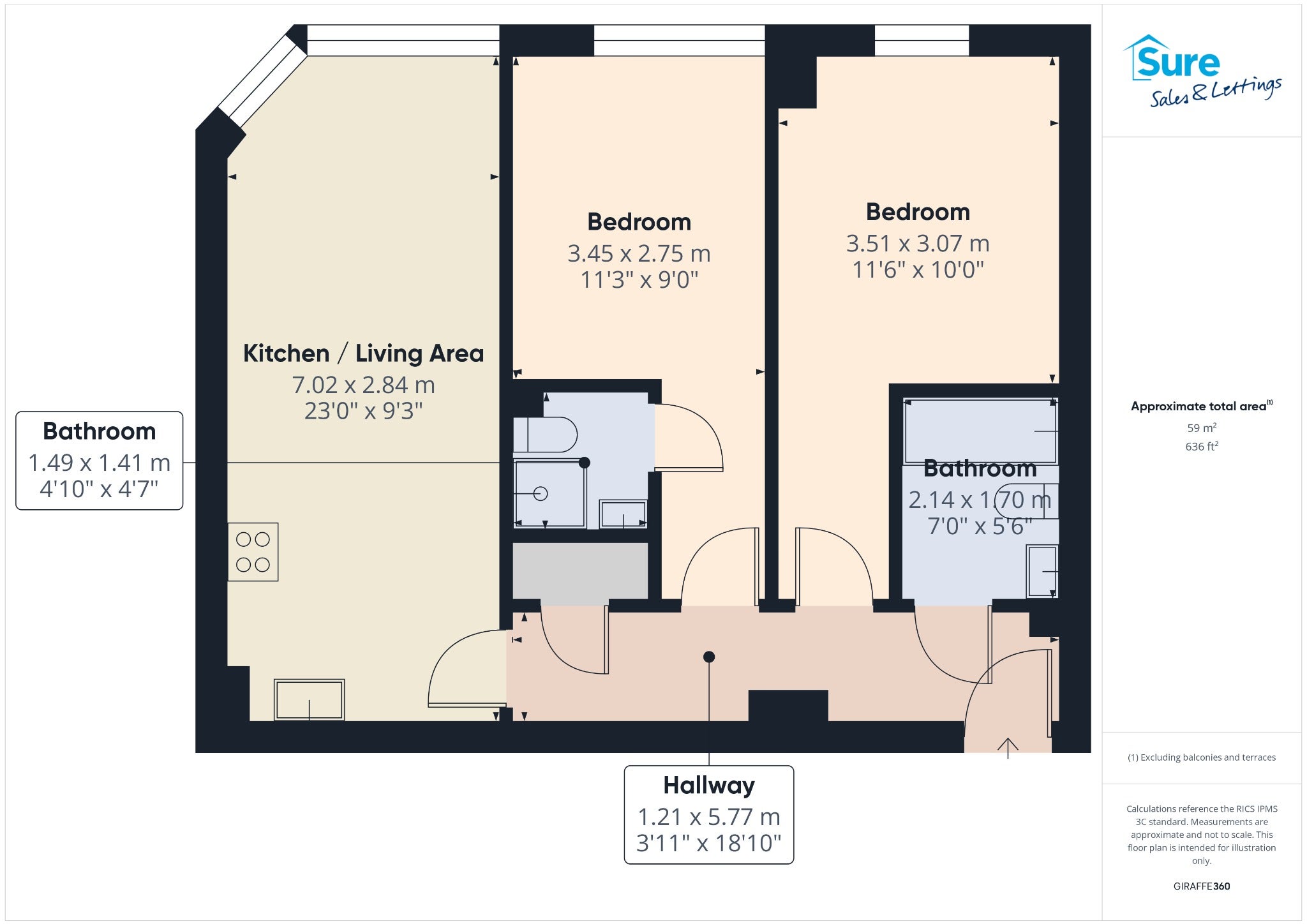 Flat King Harry Street in Dacorum