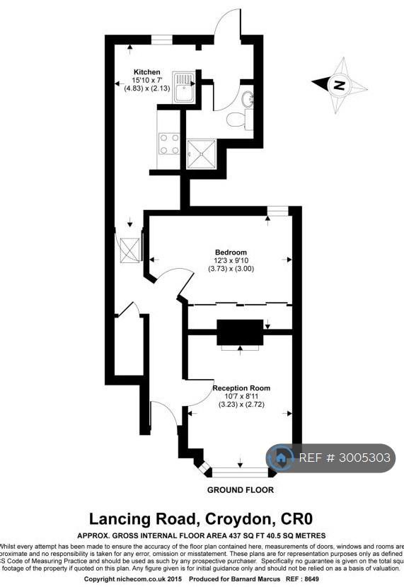Flat Lancing Road in Greater London