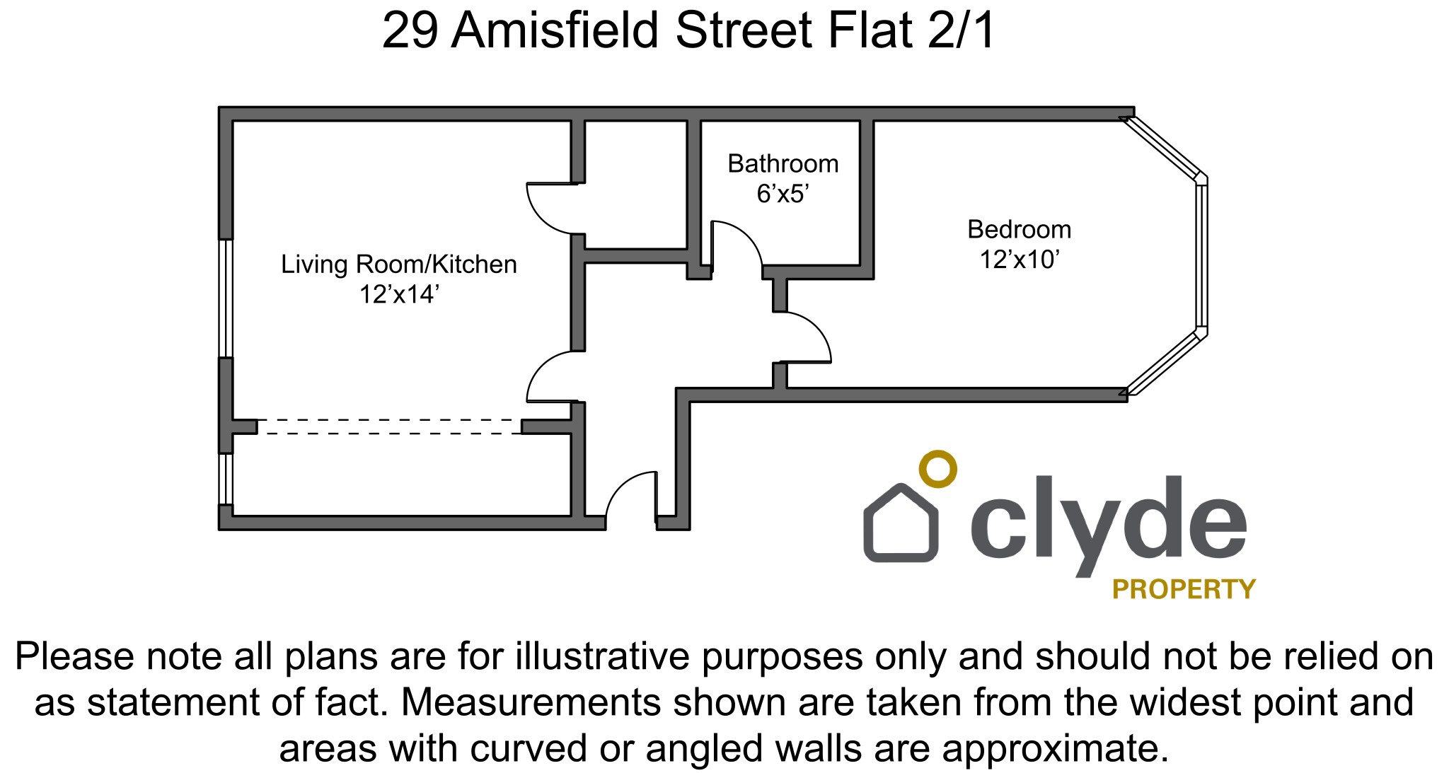 Flat Amisfield Street in Glasgow