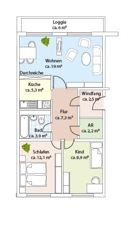Wohnung Gerberastraße in Halle (Saale)