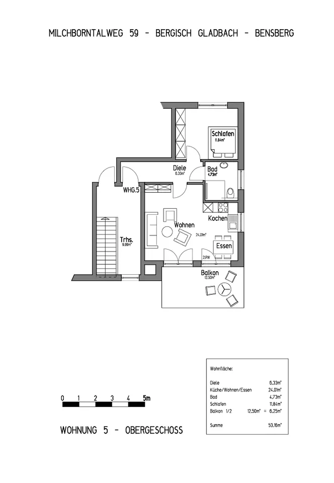 Wohnung Milchborntalweg in Bergisch Gladbach