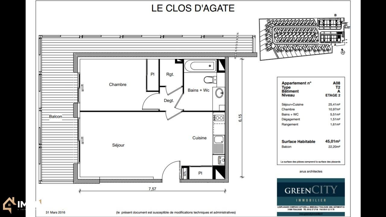 Appartement Avenue Jean Mermoz à Cornebarrieu