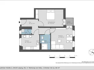 Wohnung Reudnitzer Straße in Leipzig