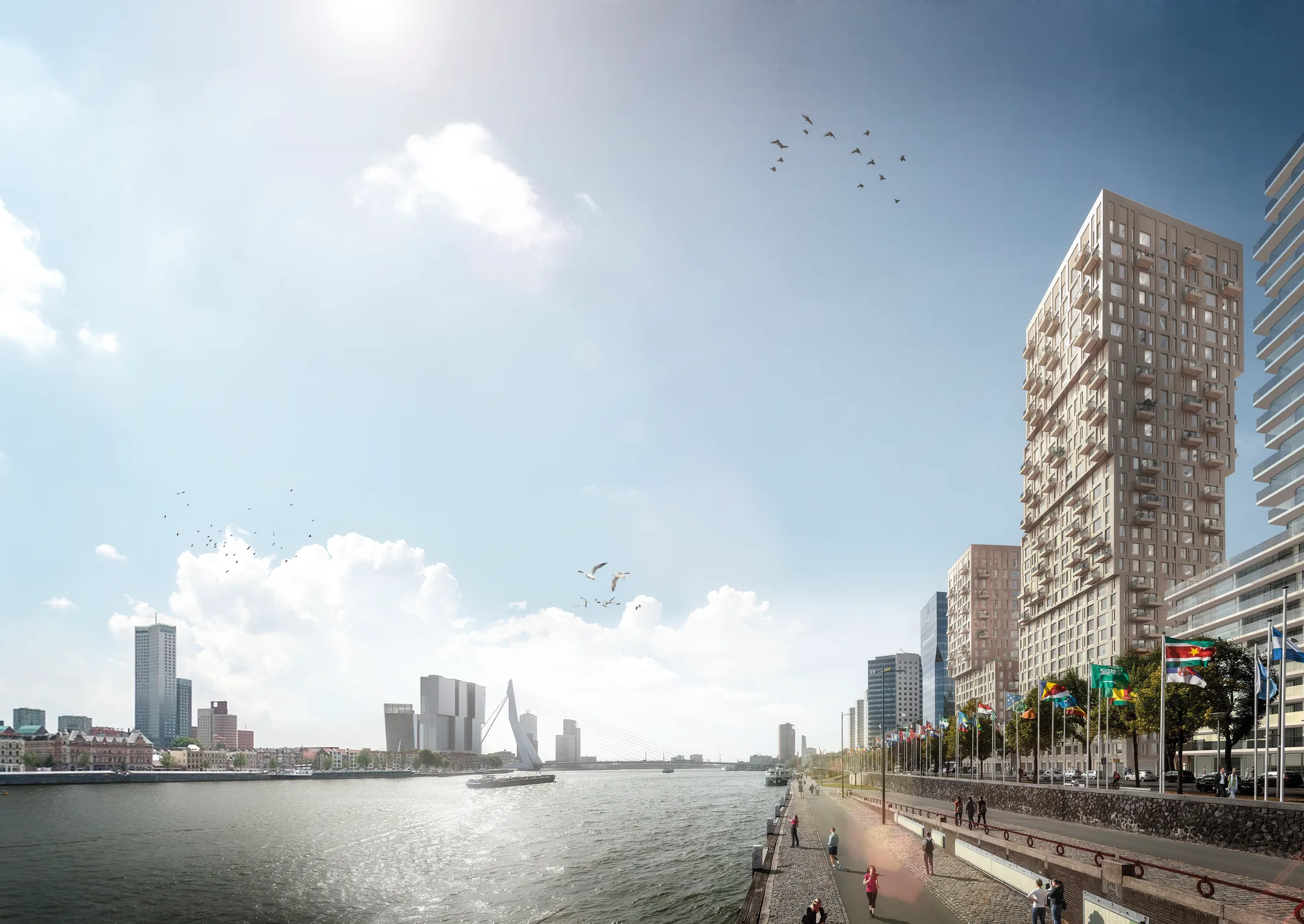 Appartement Hertekade in Rotterdam