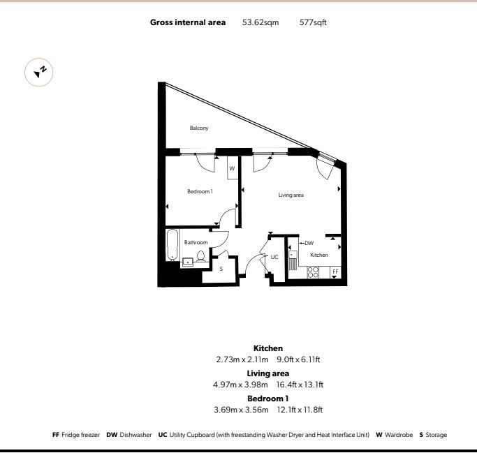 Flat Tandy Place in Greater London