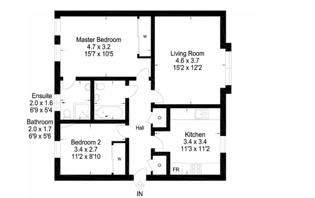 Flat Castlebrae Gardens in Glasgow