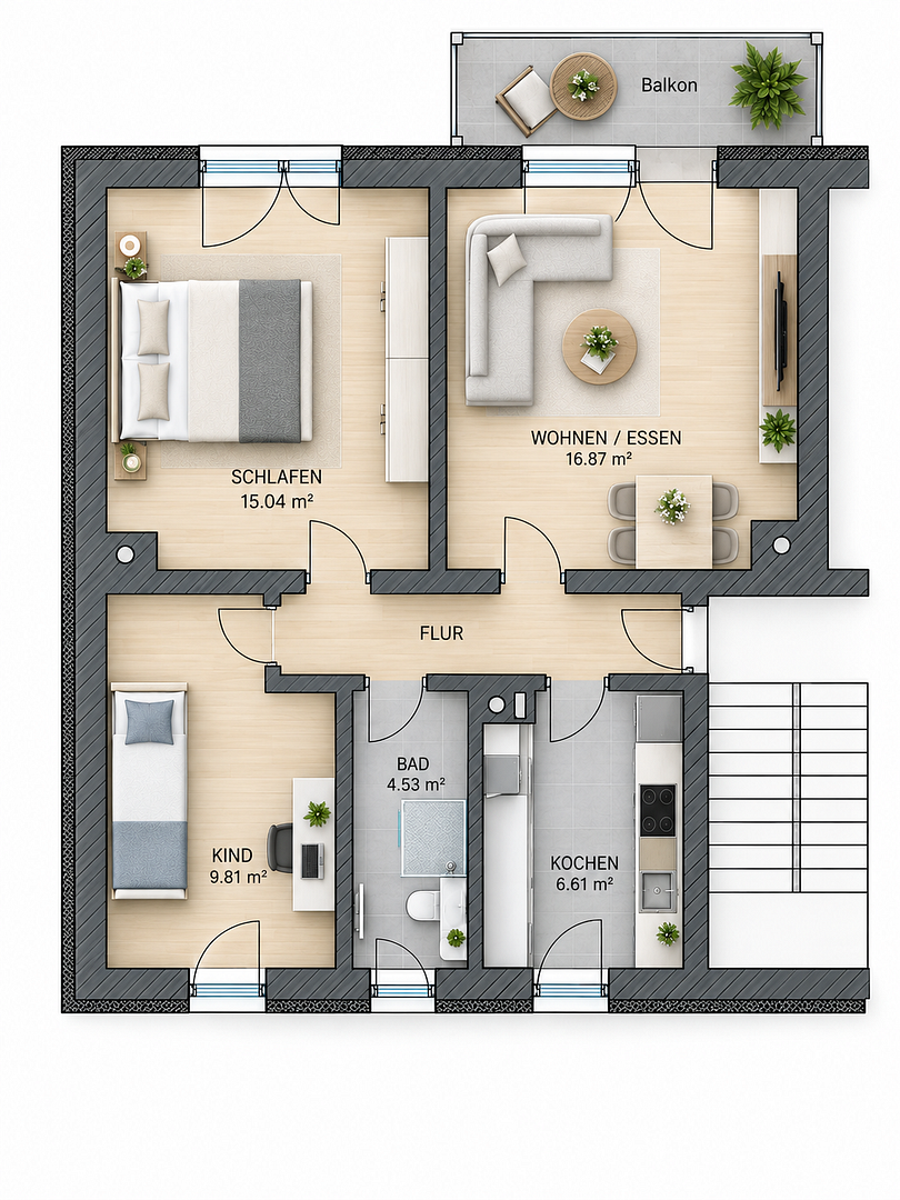 Wohnung Hainstraße in Thum