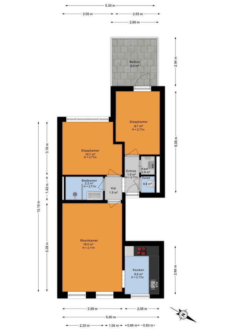 Appartement te koop: Rijswijkseweg 211A, 'S-Gravenhage