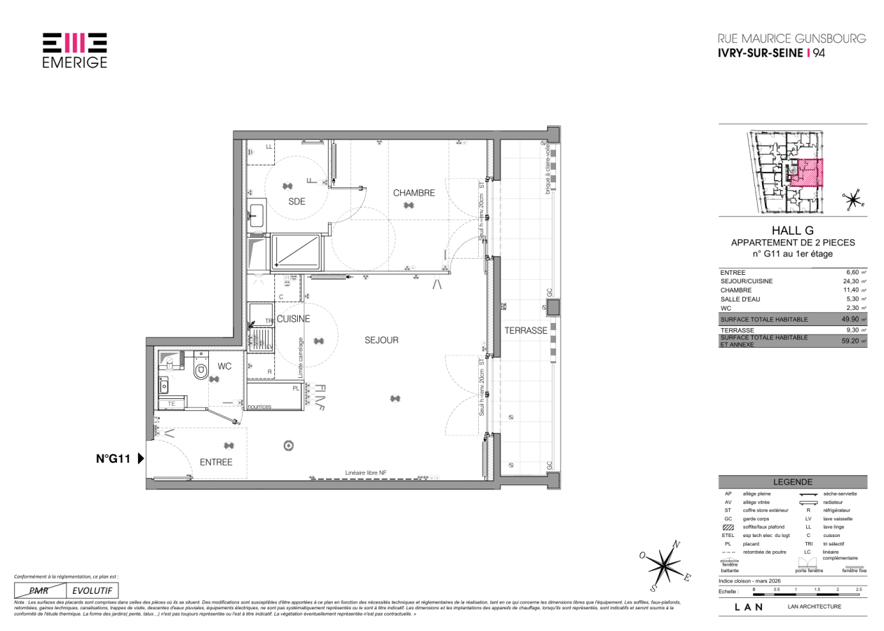 Appartement Rue Maurice Gunsbourg à Ivry-sur-Seine