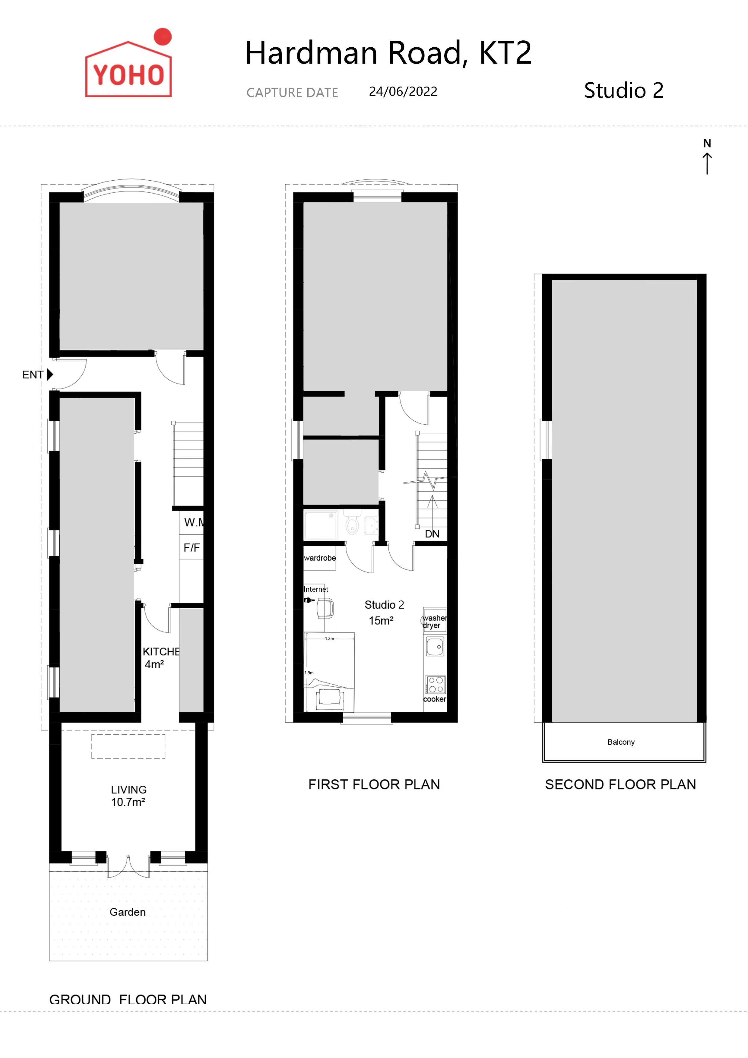 Room Hardman Road in Greater London