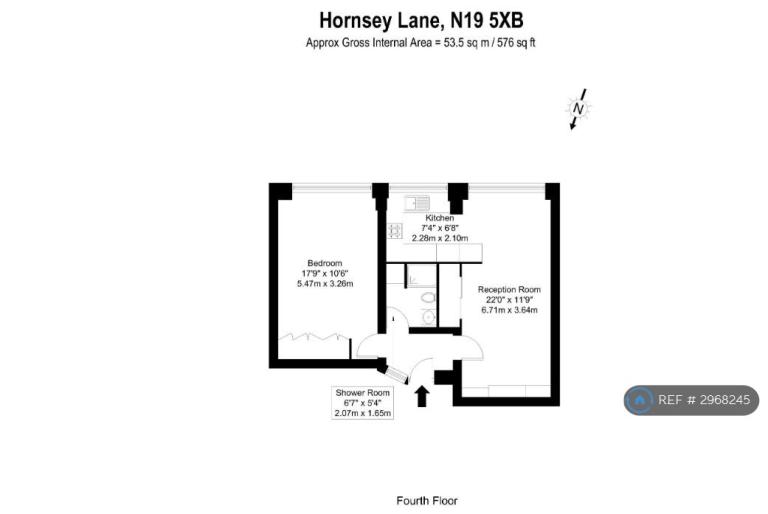 Flat Hornsey Lane in Greater London
