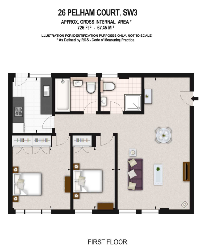 Flat Fulham Road in Greater London