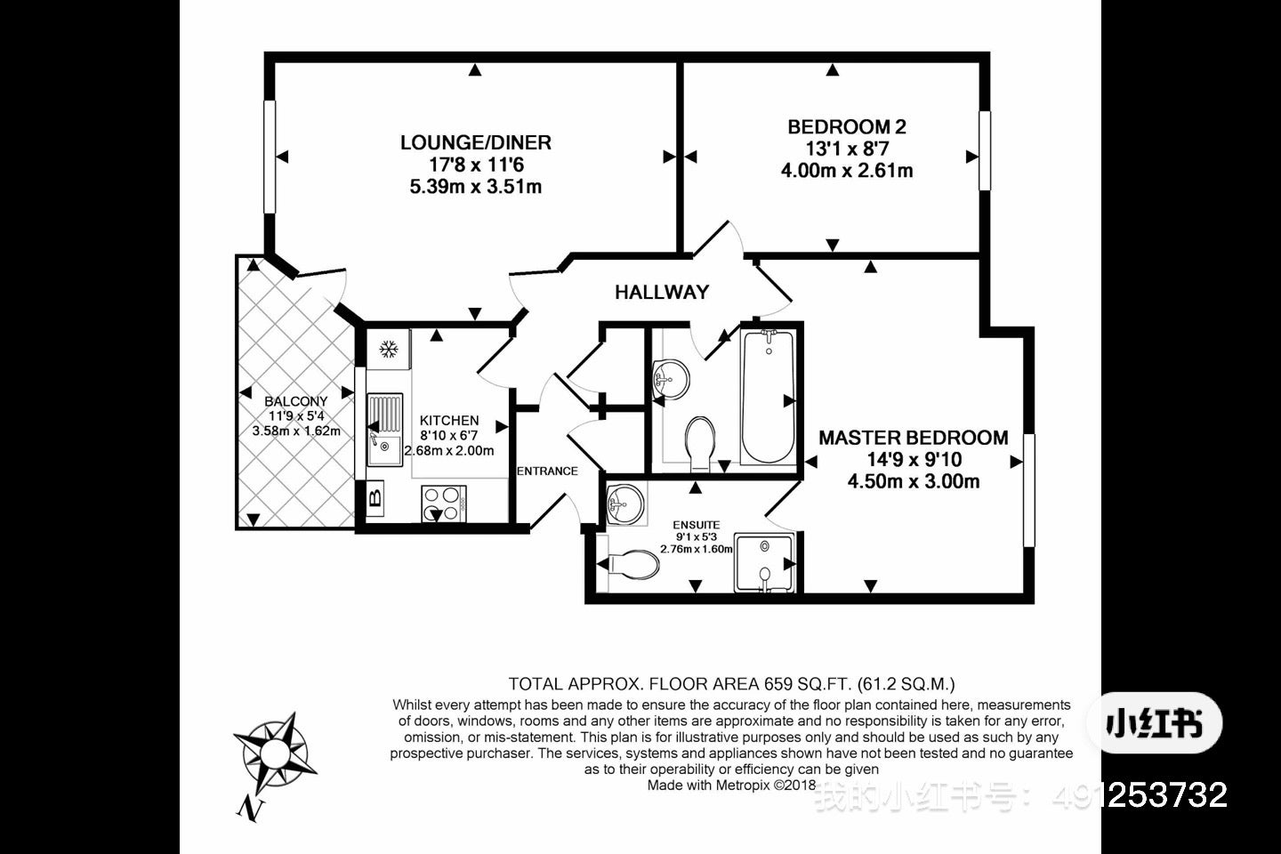 Flat Stewart Street in Greater London