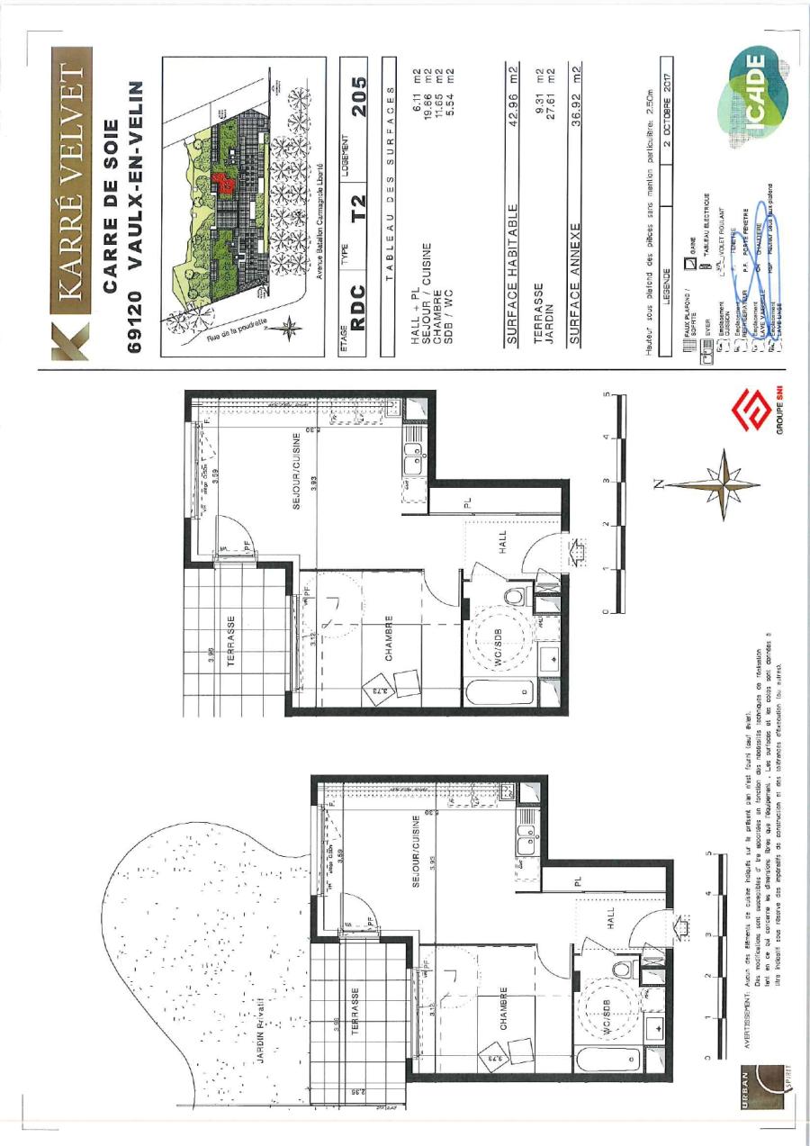 Appartement Allée de l'Ourdissoir à Vaulx-en-Velin