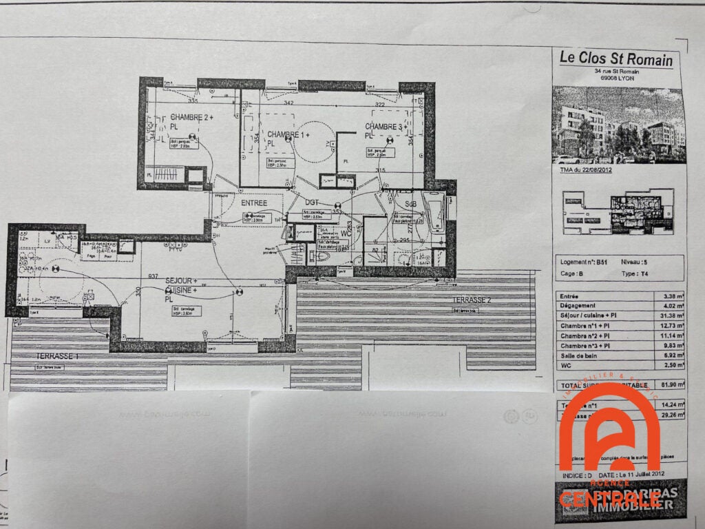 Appartement Rue Saint-Romain à Lyon