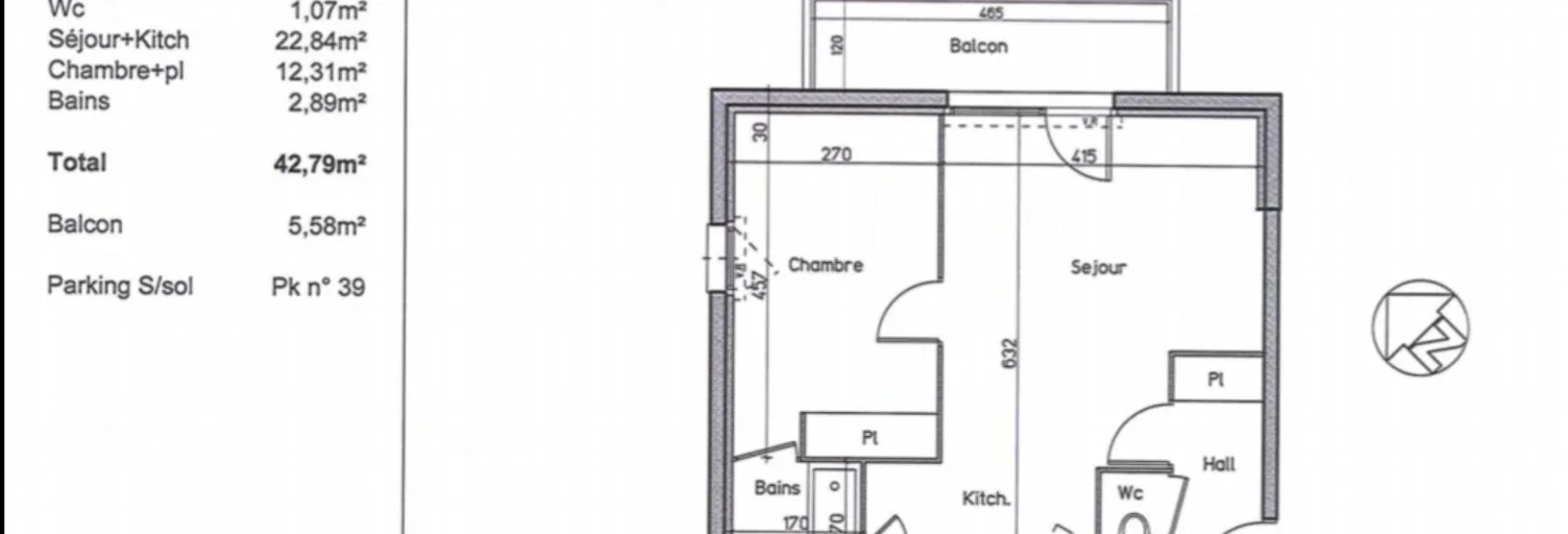 Appartement Rue de Fondargent à Saint-Orens-de-Gameville