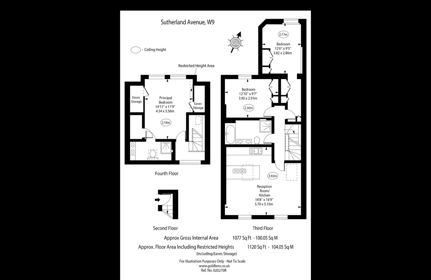 Flat Sutherland Avenue in City of Westminster
