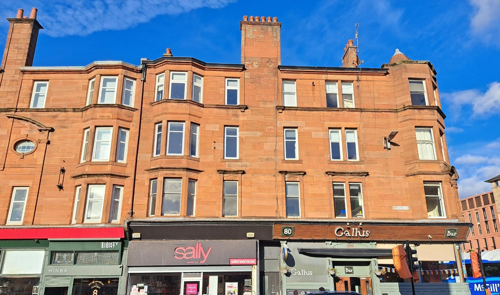 Flat Dumbarton Road in Glasgow